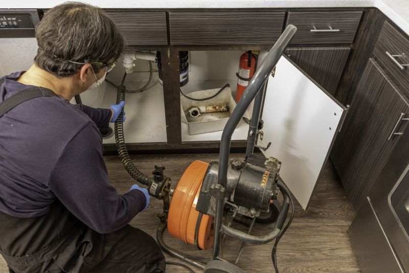 Installed Drain and Piping